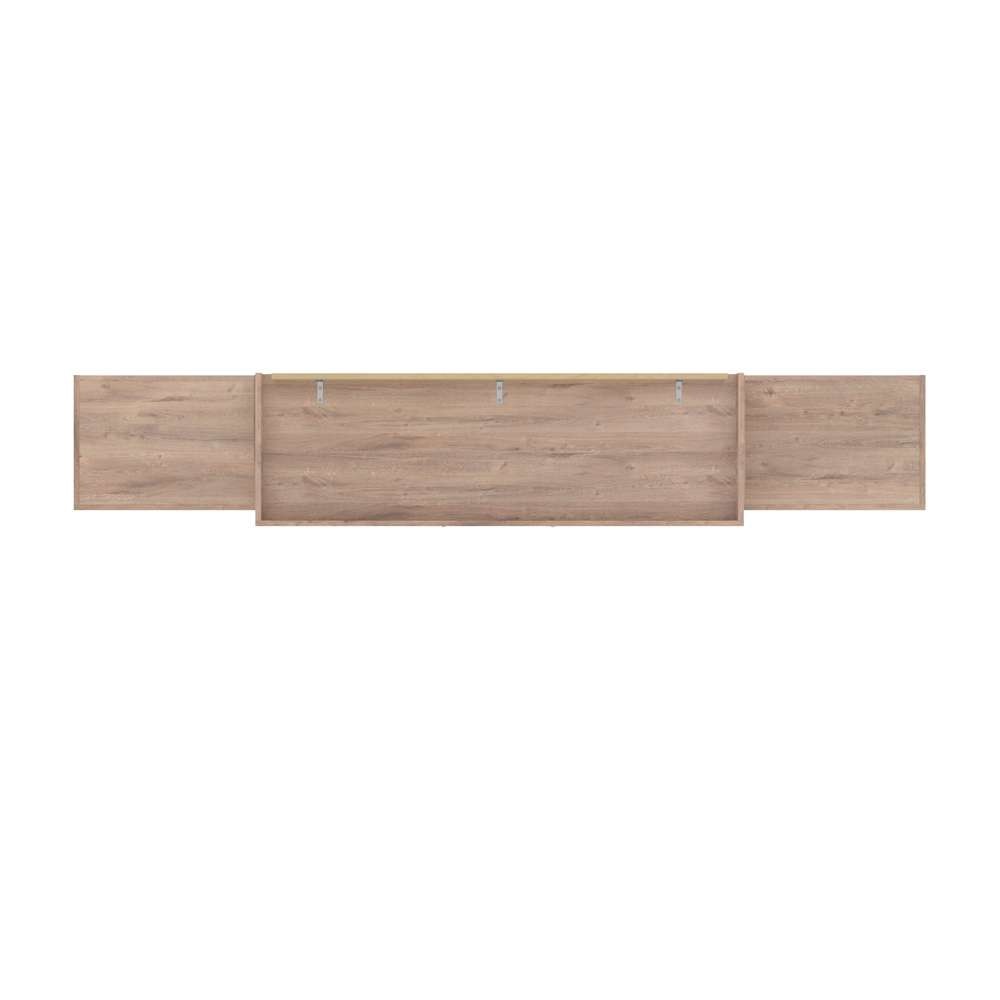 Bestar - Pur Queen Murphy Bed and 2 Storage Units (115W) in Rustic Brown - 26883-000009 veiw 6