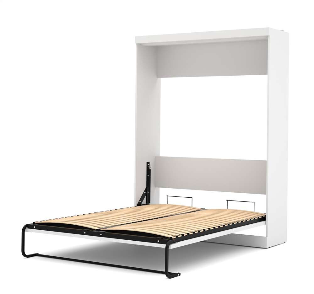 Bestar - Pur Queen Murphy Bed and 2 Storage Units with Drawers (126W) in White - 26879-17 veiw 5