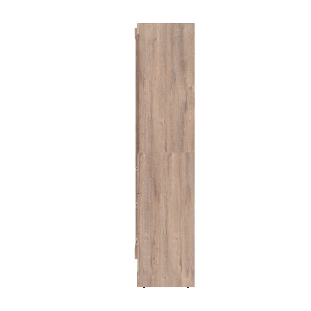 Bestar - Pur Queen Murphy Bed and Storage Unit with Drawers (101W) in Rustic Brown - 26881-000009 veiw 4