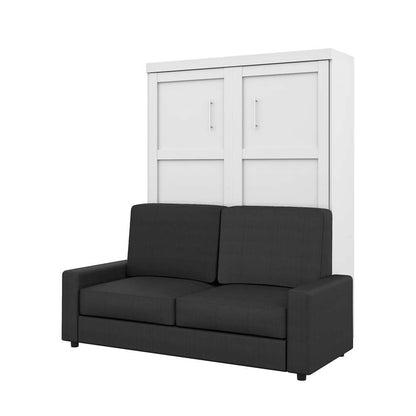 Bestar - Pur Queen Murphy Bed with Sofa (78W) in White - 26721-000017 veiw 1