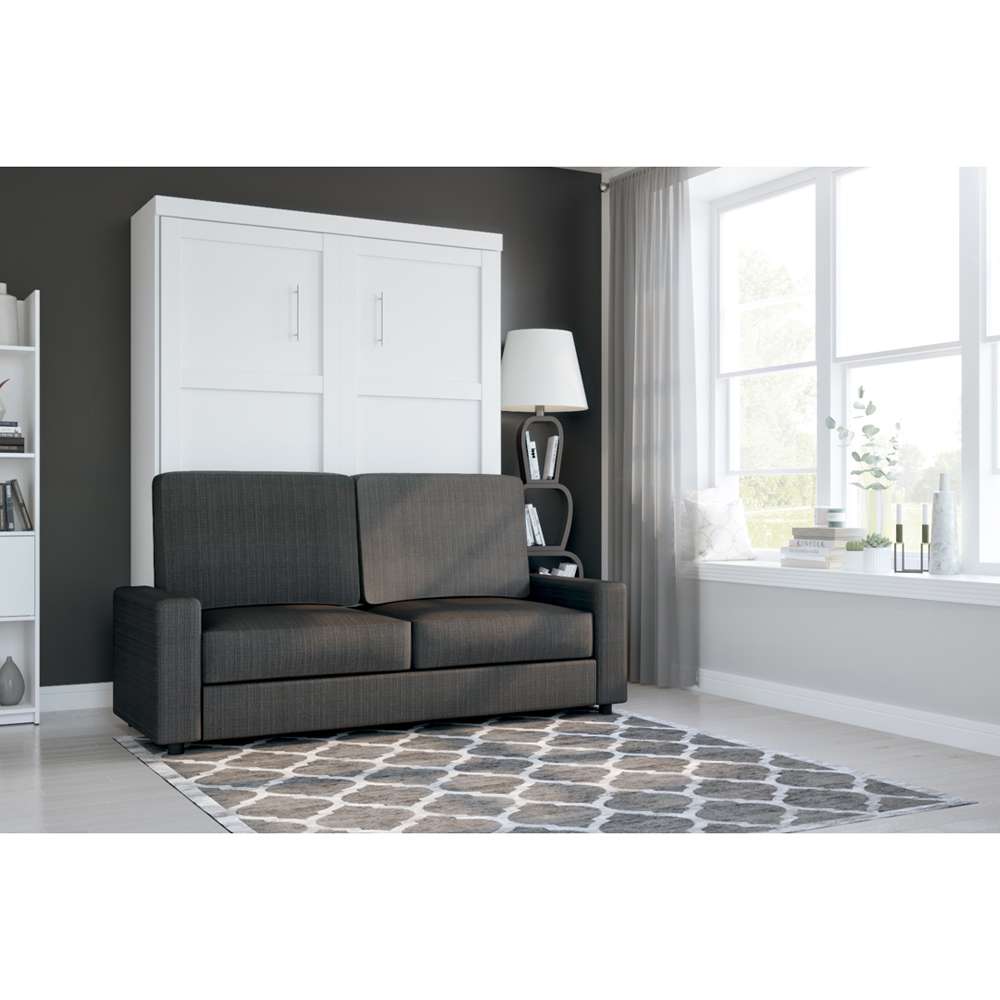 Bestar - Pur Queen Murphy Bed with Sofa (78W) in White - 26721-000017 veiw 3