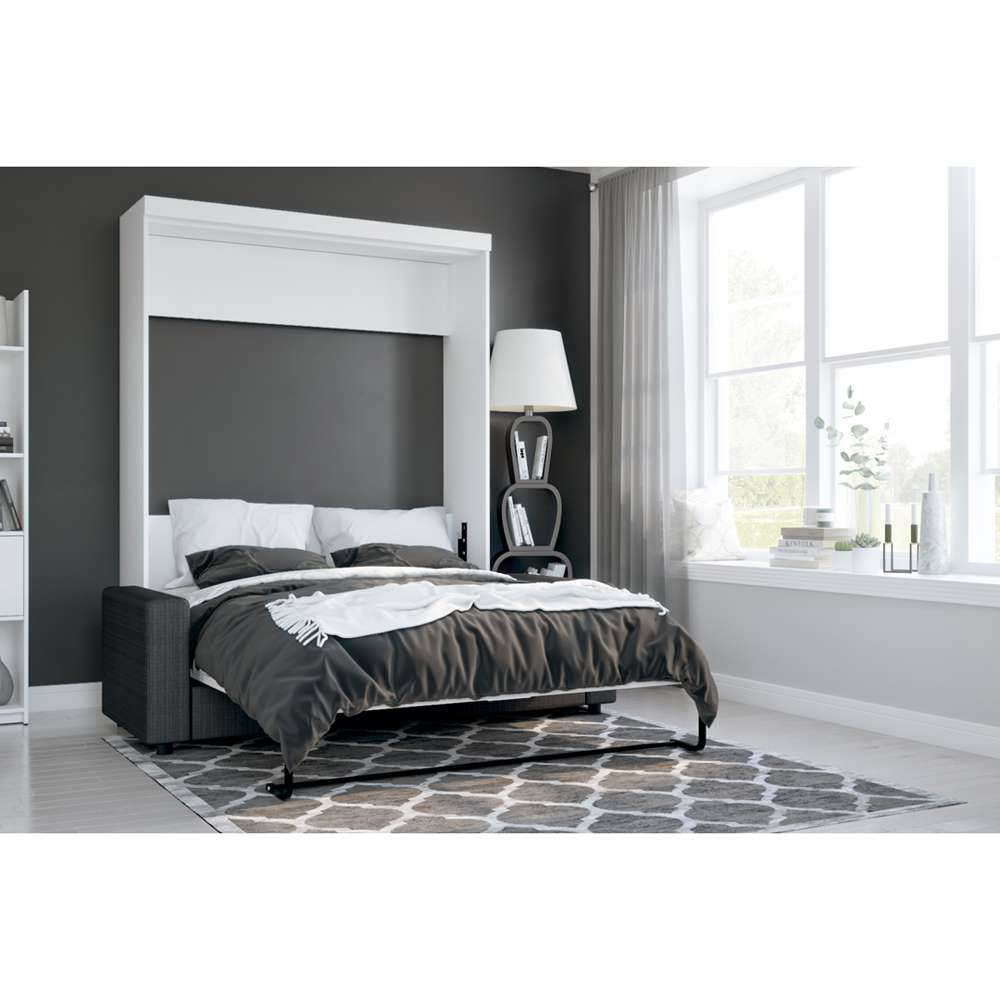Bestar - Pur Queen Murphy Bed with Sofa (78W) in White - 26721-000017 veiw 4