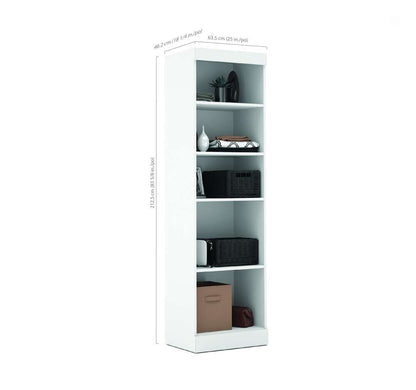Bestar - Pur Queen Murphy Bed with Sofa and Shelving Unit (96W) in White - 26788-000017 veiw 8