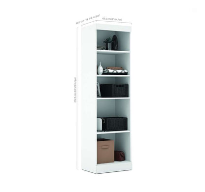 Bestar - Pur Queen Murphy Bed with Sofa and Shelving Units (115W) in White - 26783-000017 veiw 8