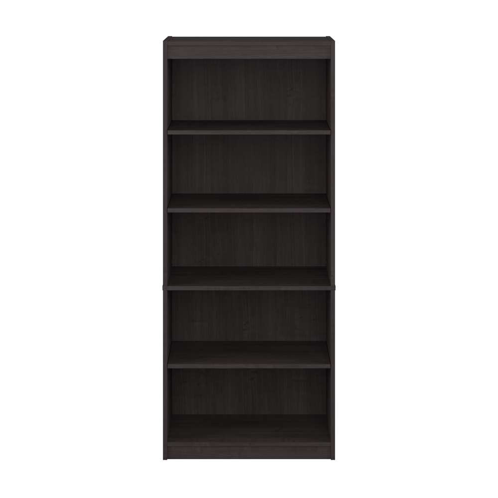 Bestar - Ridgeley 30W 5 Shelf Bookcase in Charcoal Maple - 152700-000140 veiw 2