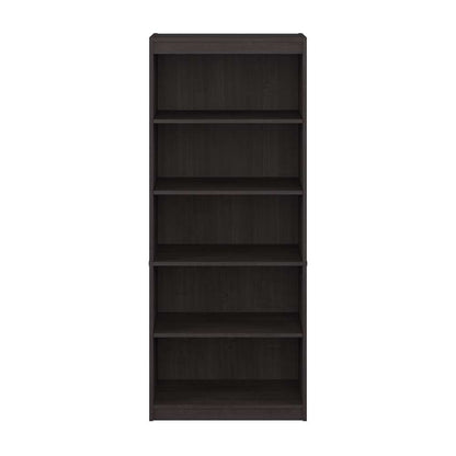 Bestar - Ridgeley 30W 5 Shelf Bookcase in Charcoal Maple - 152700-000140 veiw 2