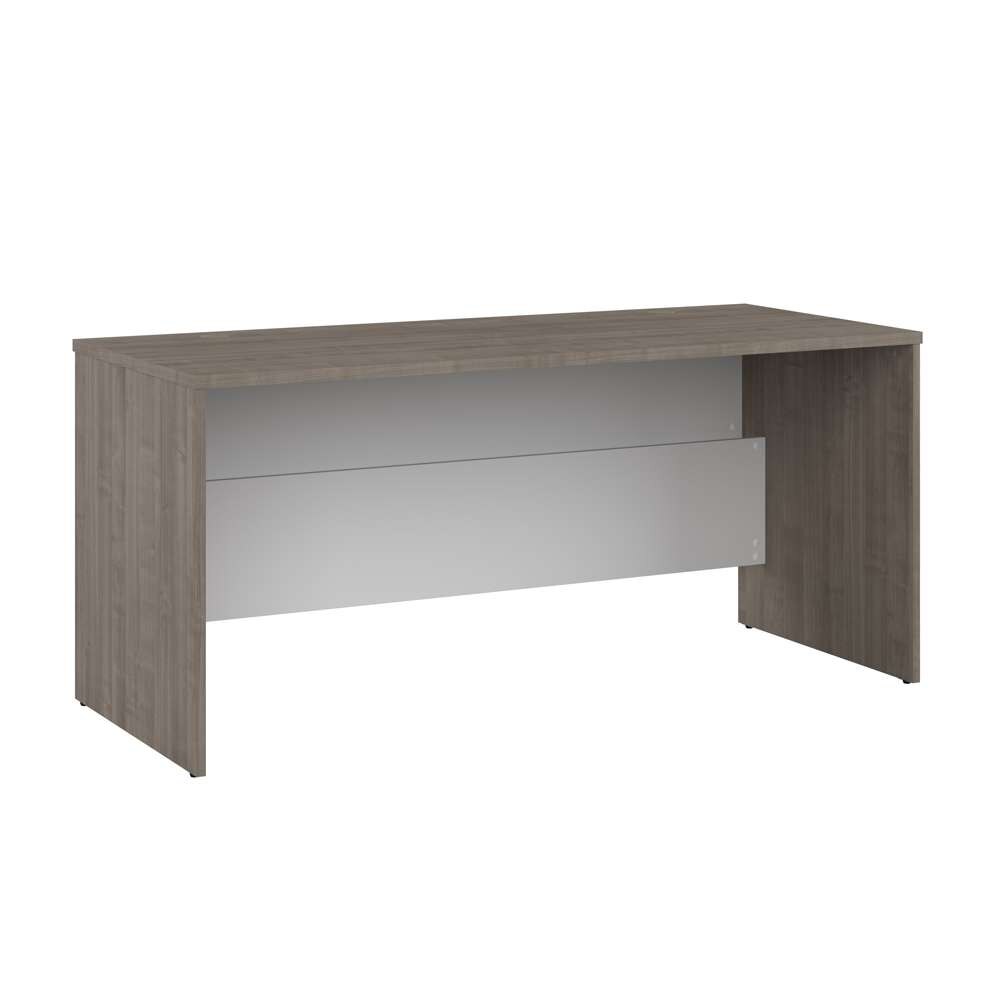 Bestar - Ridgeley 65W Desk Shell in Silver Maple & Pure White - 152400-000144 veiw 1