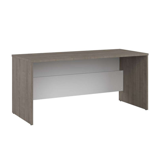 Bestar - Ridgeley 65W Desk Shell in Silver Maple & Pure White - 152400-000144 veiw 1