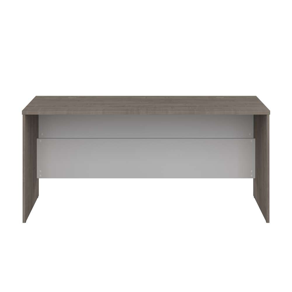 Bestar - Ridgeley 65W Desk Shell in Silver Maple & Pure White - 152400-000144 veiw 2
