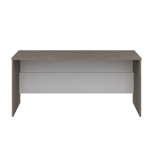 Bestar - Ridgeley 65W Desk Shell in Silver Maple & Pure White - 152400-000144 veiw 2