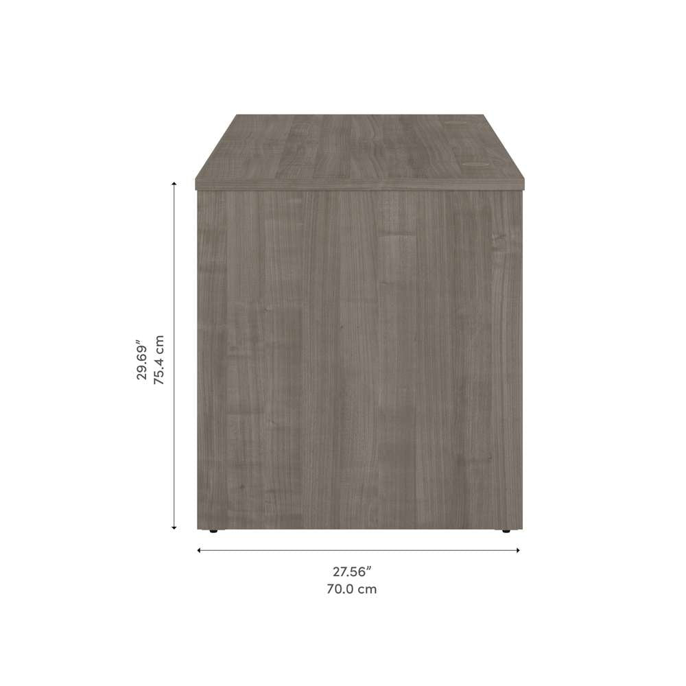 Bestar - Ridgeley 65W Desk Shell in Silver Maple & Pure White - 152400-000144 veiw 9