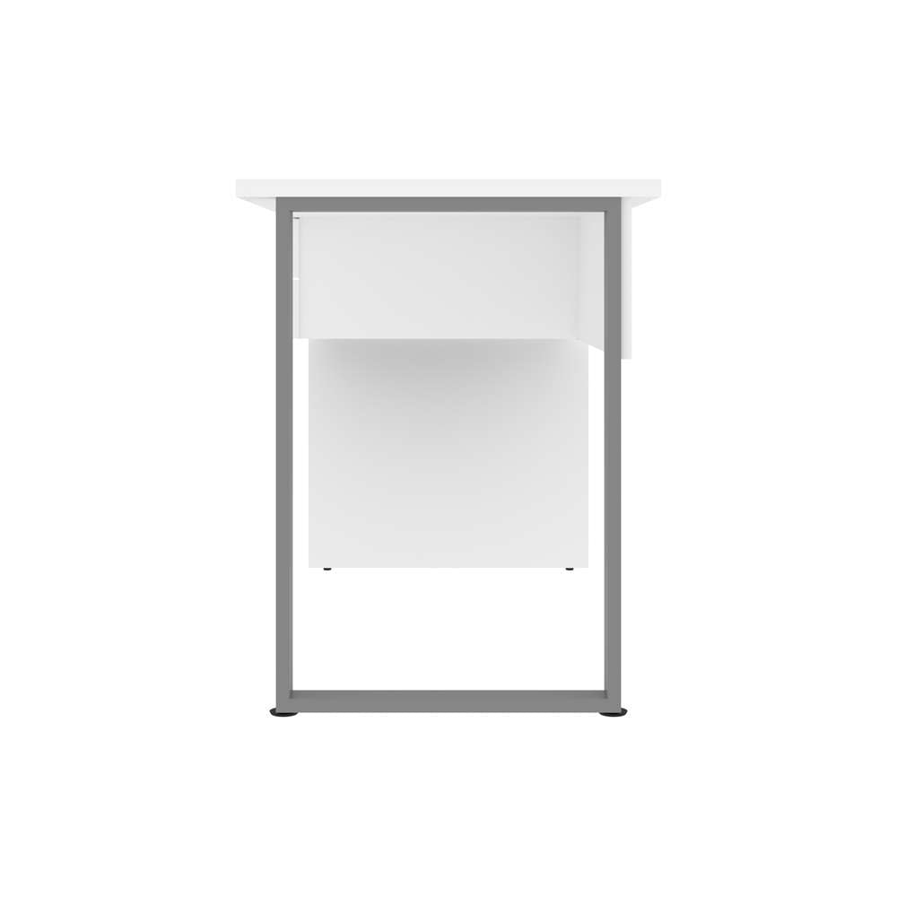 Bestar - Solay 48W Small Table Desk with U-Shaped Metal Leg in Clear White - 29400-000104 veiw 4