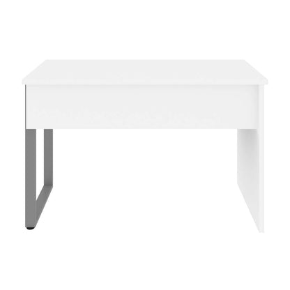 Bestar - Solay 48W Small Table Desk with U-Shaped Metal Leg in Clear White - 29400-000104 veiw 5