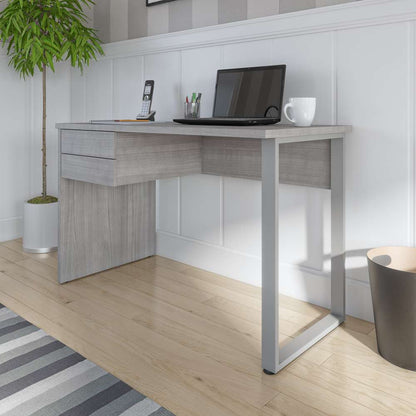 Bestar - Solay 48W Small Table Desk with U-Shaped Metal Leg in Platinum Gray - 29400-000071 veiw 7