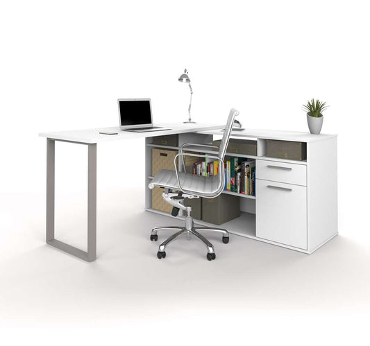 Bestar - Solay 60W L-Shaped Desk in White - 29420-17 veiw 1