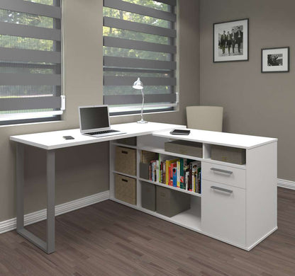 Bestar - Solay 60W L-Shaped Desk in White - 29420-17 veiw 4