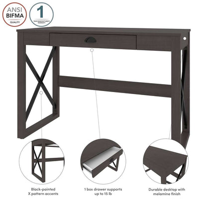 Bestar - Talita 45W Small Desk in Storm Gray - 104400-000074 veiw 9