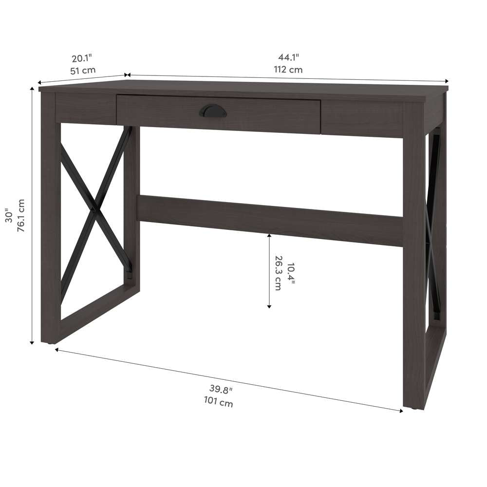 Bestar - Talita 45W Small Desk in Storm Gray - 104400-000074 veiw 10