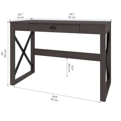 Bestar - Talita 45W Small Desk in Storm Gray - 104400-000074 veiw 10