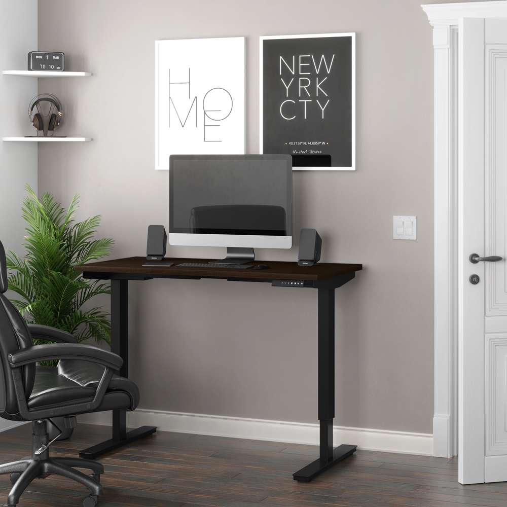 Bestar - Universel 24in X 48in Standing Desk in Dark Chocolate - 65857-79 veiw 6