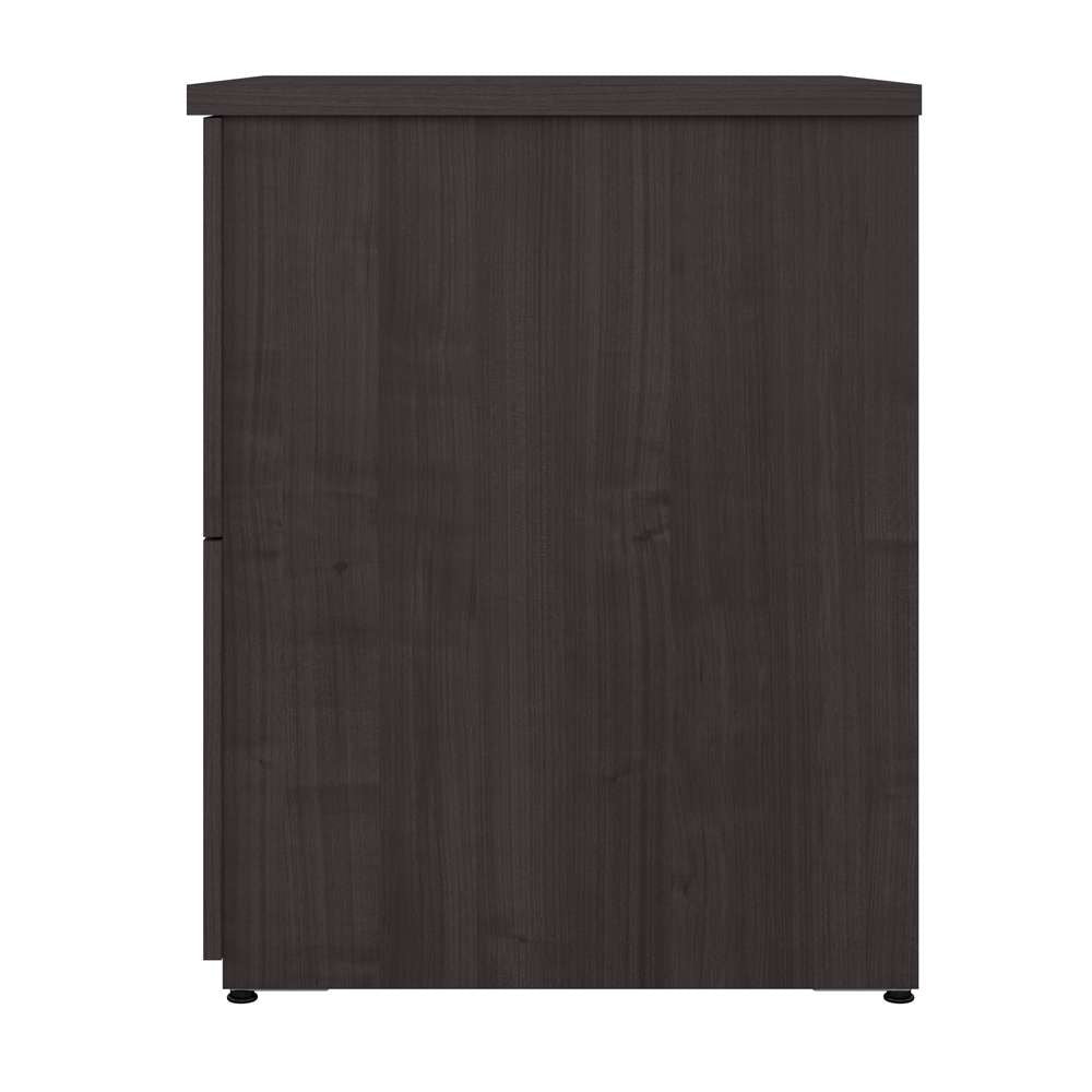Bestar - Universel 28W Standard 2 Drawer Lateral File Cabinet in Charcoal Maple - 165600-000140 veiw 3