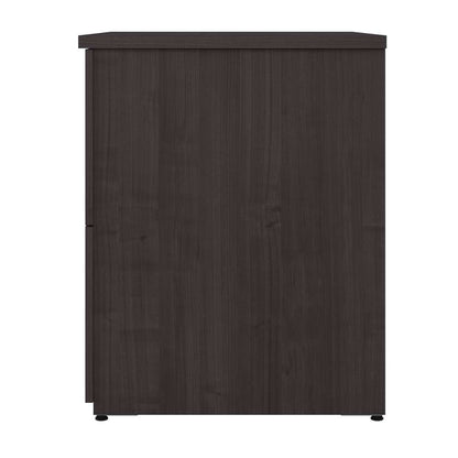 Bestar - Universel 28W Standard 2 Drawer Lateral File Cabinet in Charcoal Maple - 165600-000140 veiw 3