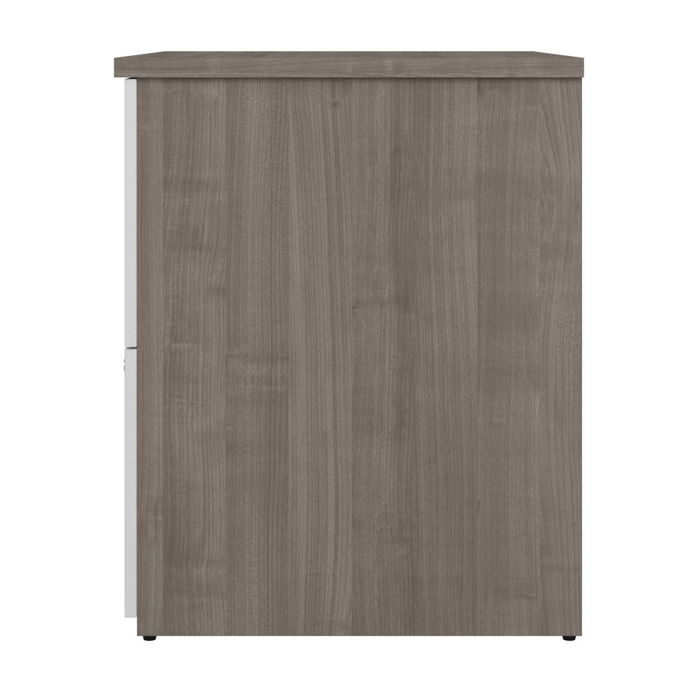 Bestar - Universel 28W Standard 2 Drawer Lateral File Cabinet in Silver Maple & Pure White - 165600-000144 veiw 3