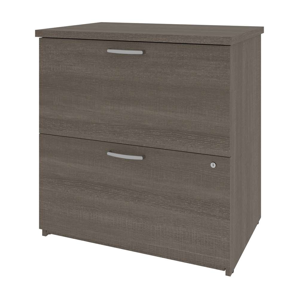 Bestar - Universel 29W Lateral File Cabinet in Bark Grey - 46630-1147 veiw 1