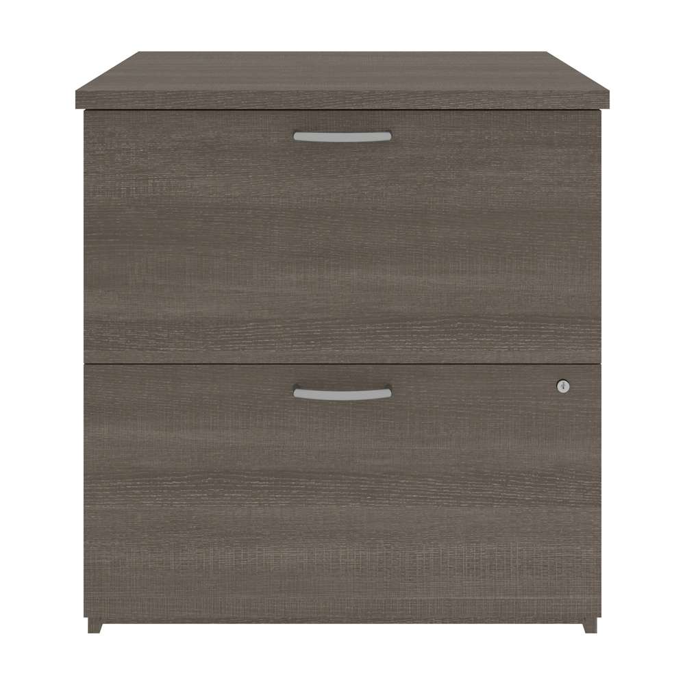 Bestar - Universel 29W Lateral File Cabinet in Bark Grey - 46630-1147 veiw 3