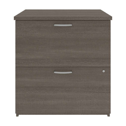 Bestar - Universel 29W Lateral File Cabinet in Bark Grey - 46630-1147 veiw 3