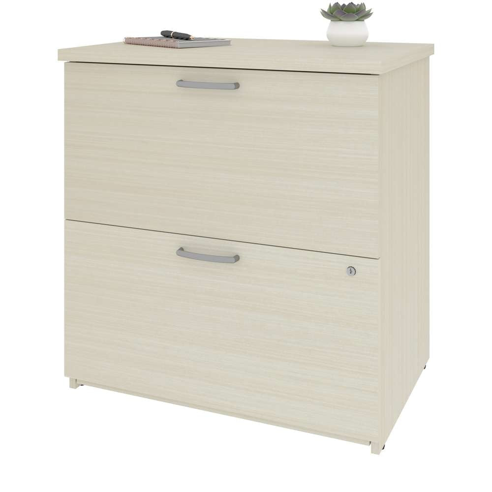 Bestar - Universel 29W Lateral File Cabinet in White Chocolate - 46630-1131 veiw 2