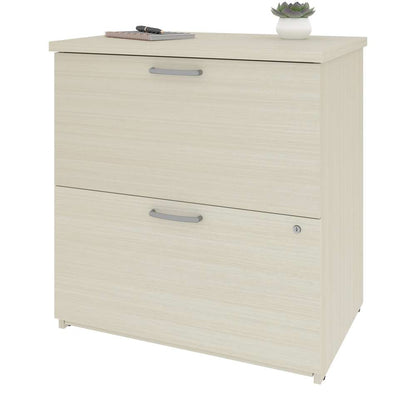 Bestar - Universel 29W Lateral File Cabinet in White Chocolate - 46630-1131 veiw 2