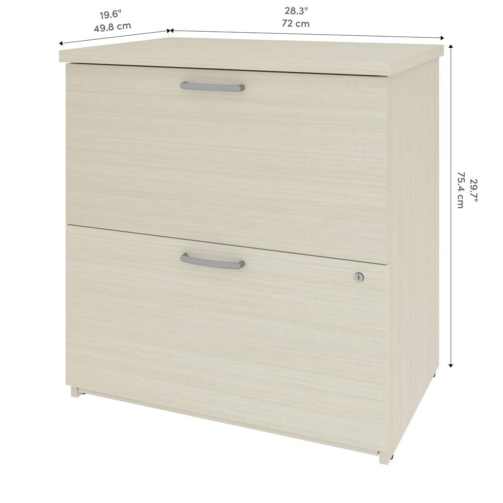 Bestar - Universel 29W Lateral File Cabinet in White Chocolate - 46630-1131 veiw 8