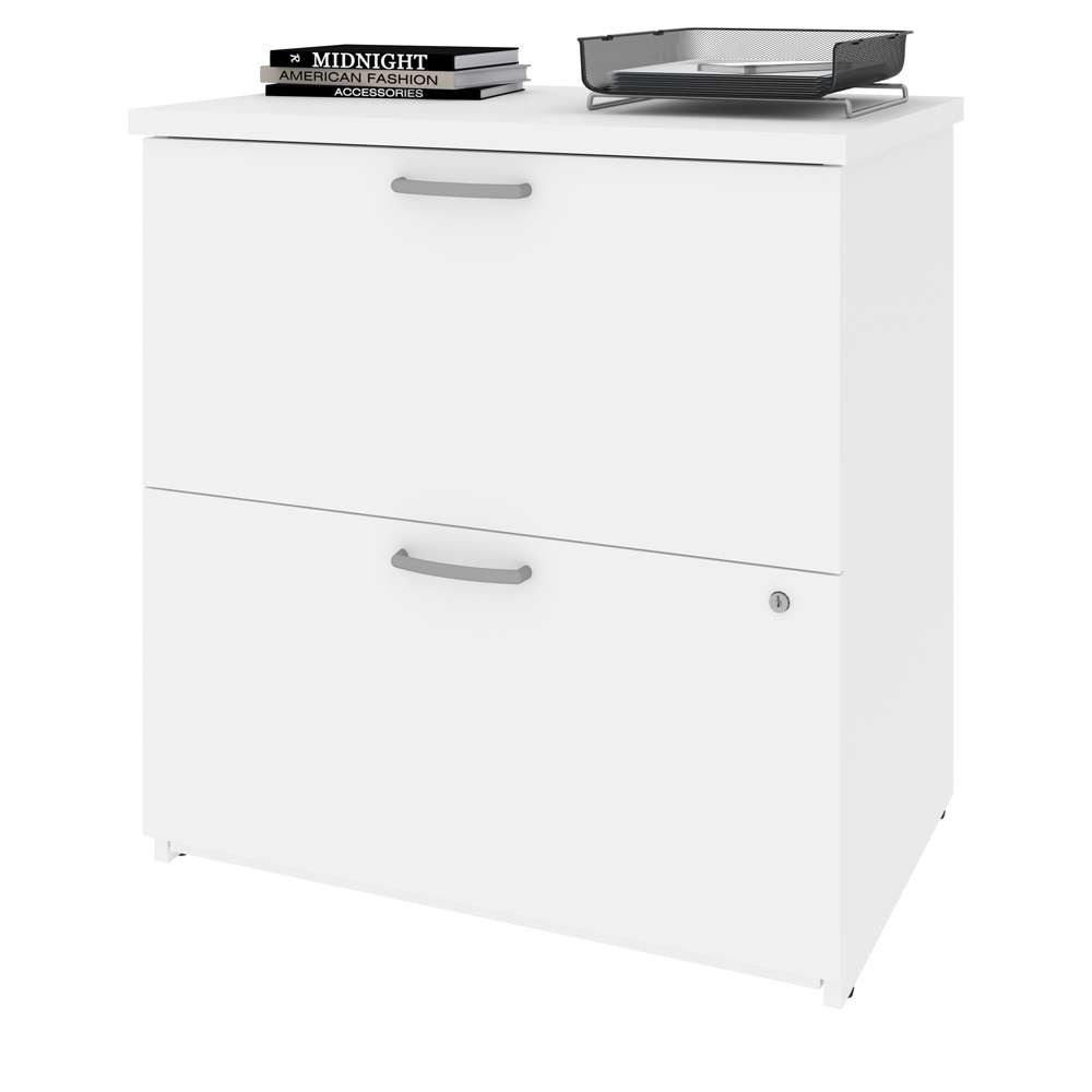 Bestar - Universel 29W Lateral File Cabinet in White - 46630-1117 veiw 2