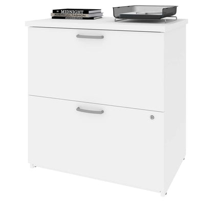 Bestar - Universel 29W Lateral File Cabinet in White - 46630-1117 veiw 2