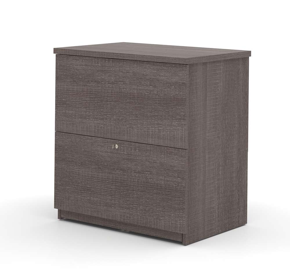 Bestar - Universel 29W Standard Lateral File Cabinet in Bark Grey - 65635-2147 veiw 1