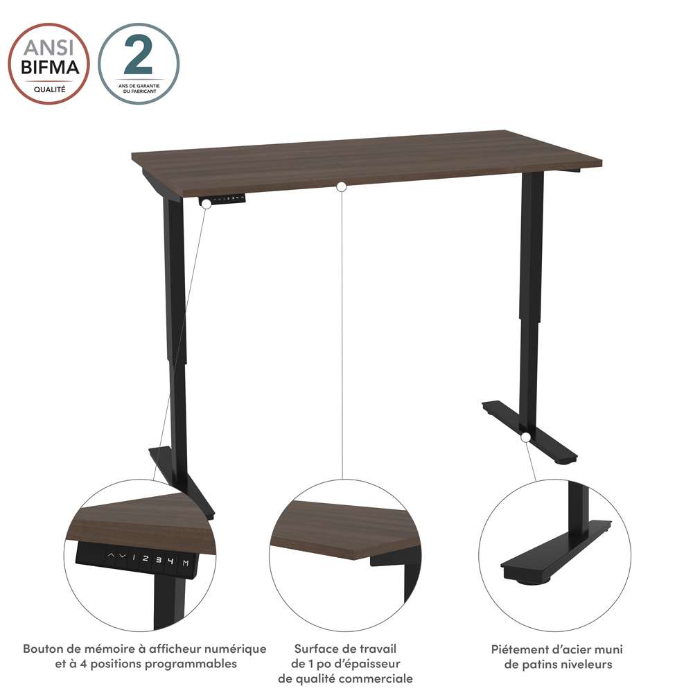 Bestar - Universel 30in X 60in Standing Desk in Antigua - 65867-52 veiw 8