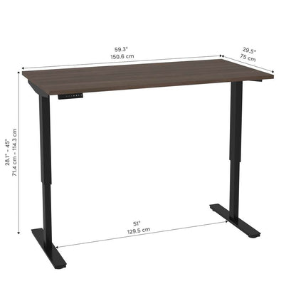 Bestar - Universel 30in X 60in Standing Desk in Antigua - 65867-52 veiw 10