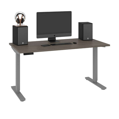 Bestar - Universel 30in X 60in Standing Desk in Bark Grey - 65839-47 veiw 2