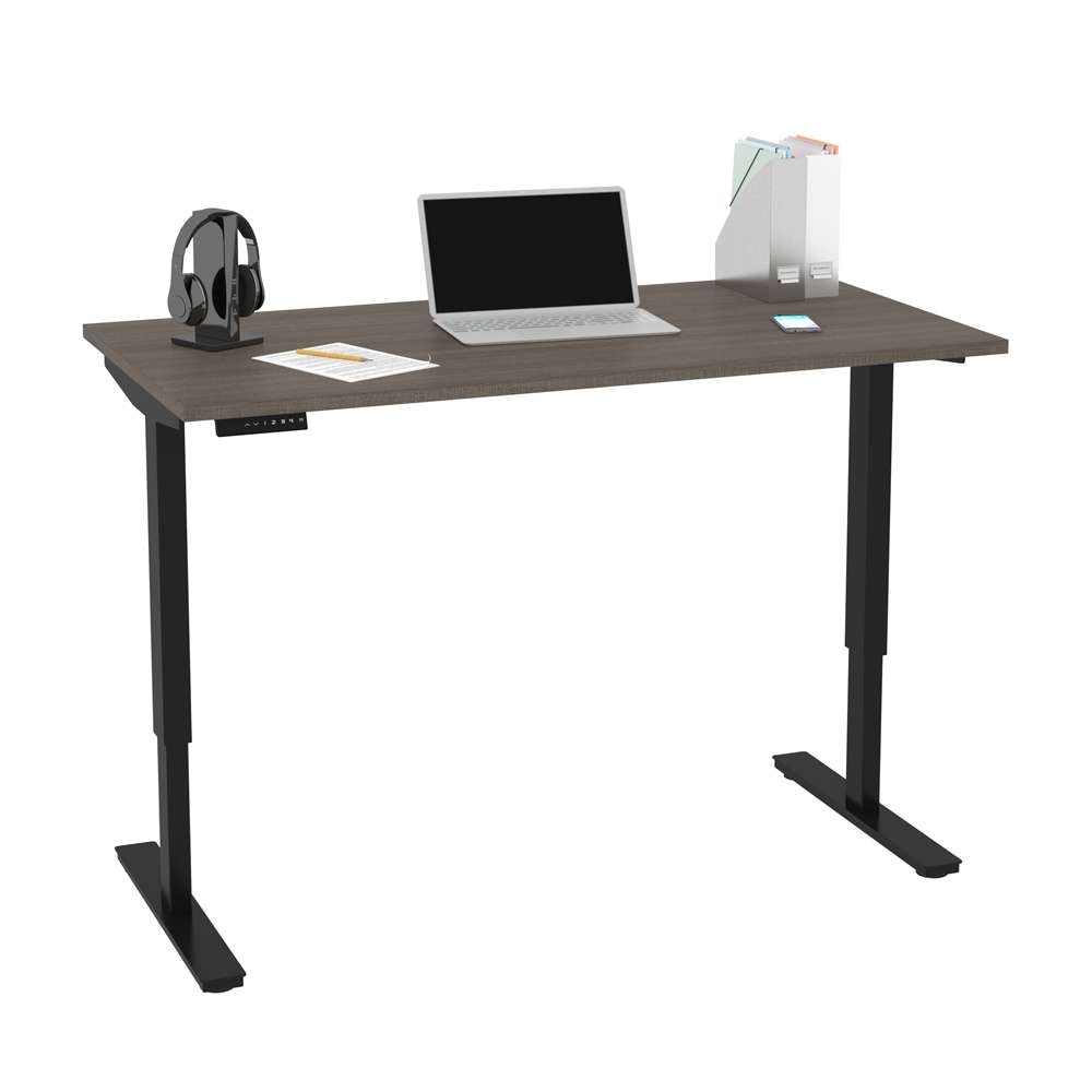 Bestar - Universel 30in X 60in Standing Desk in Bark Grey - 65867-47 veiw 2