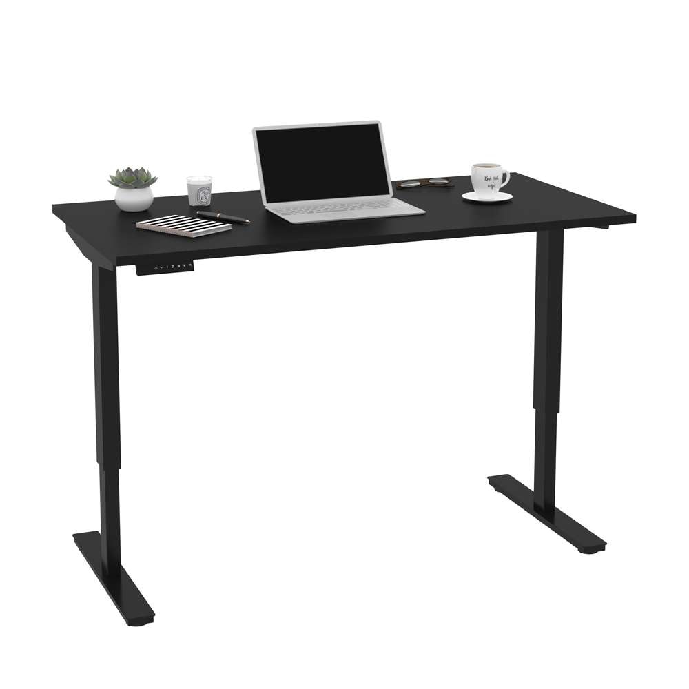 Bestar - Universel 30in X 60in Standing Desk in Black - 65867-18 veiw 2
