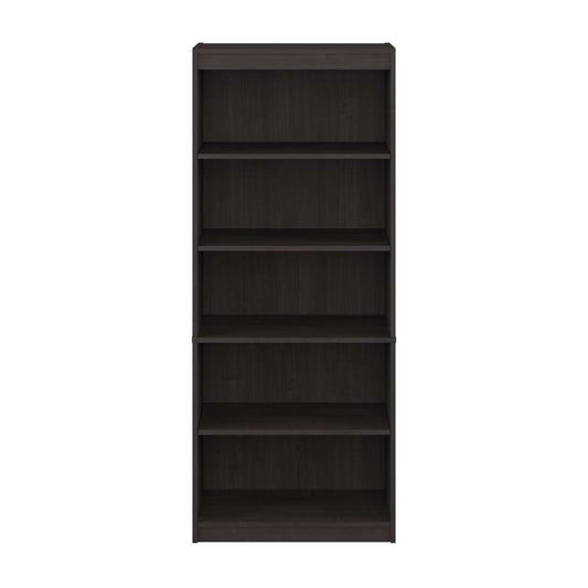 Bestar - Universel 30W Standard 5 Shelf Bookcase in Charcoal Maple - 165700-000140 veiw 2