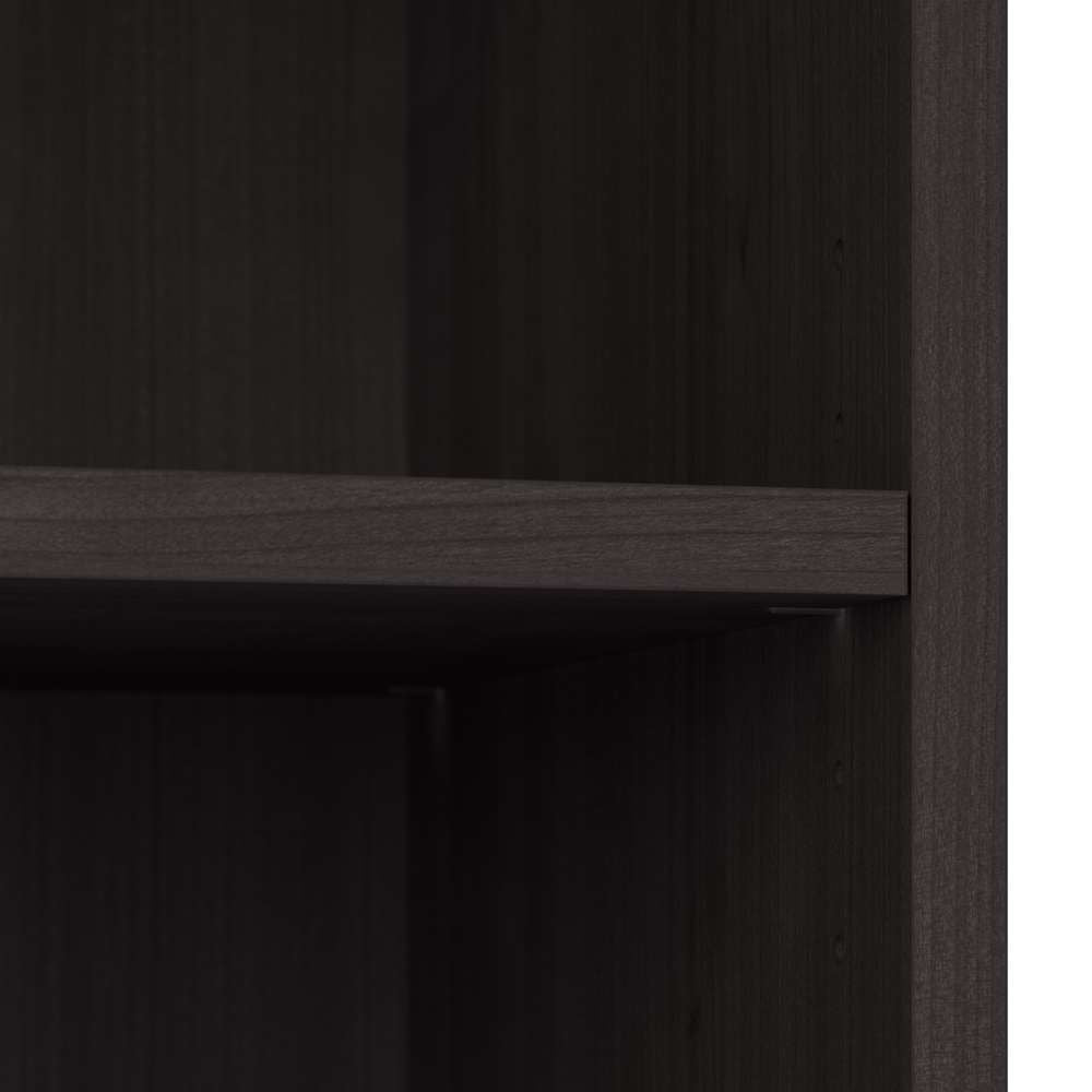 Bestar - Universel 30W Standard 5 Shelf Bookcase in Charcoal Maple - 165700-000140 veiw 11