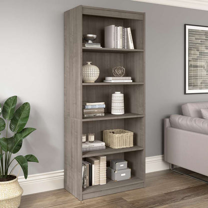 Bestar - Universel 30W Standard 5 Shelf Bookcase in Silver Maple - 165700-000142 veiw 5