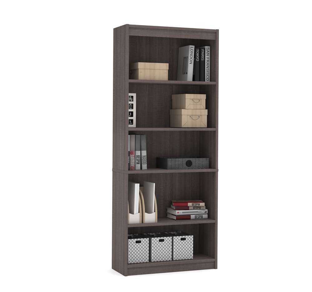 Bestar - Universel 30W Standard Bookcase in Bark Grey - 65715-000047 view 1