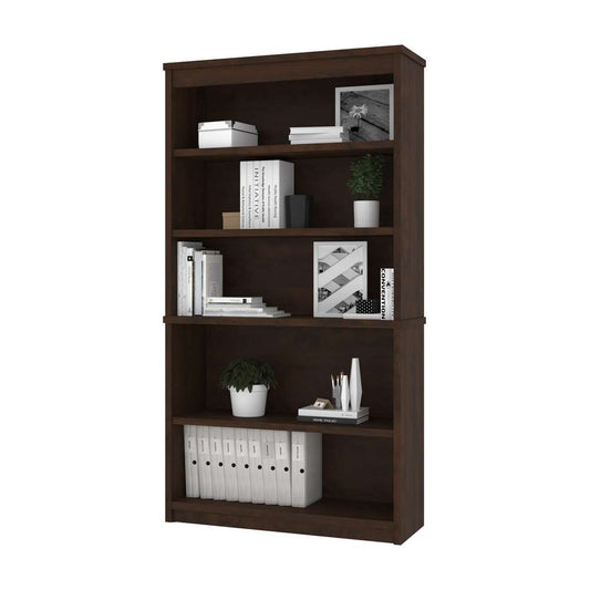 Bestar - Universel 36W Bookcase in Chocolate - 44700-69 veiw 2
