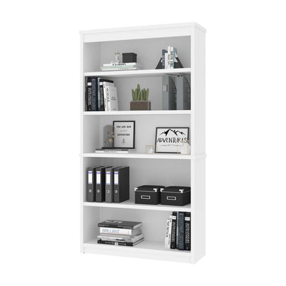 Bestar - Universel 36W Bookcase in White - 44700-17 veiw 2