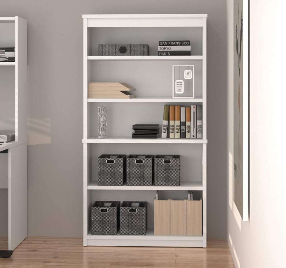 Bestar - Universel 36W Bookcase in White - 44700-17 veiw 7