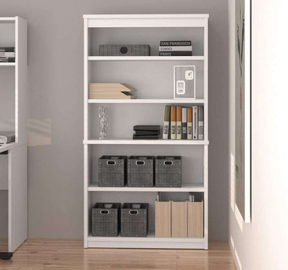 Bestar - Universel 36W Bookcase in White - 44700-17 veiw 7