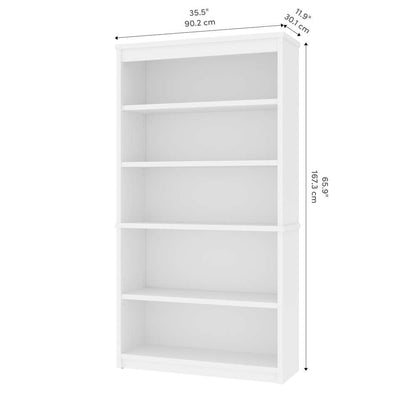 Bestar - Universel 36W Bookcase in White - 44700-17 veiw 10